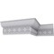 Ekena Millwork 3 7/8"H x 2 1/8"P x 4 1/2"F x 94 1/2"L Amelia Crown Moulding MLD04X02X04AM - alternate 5
